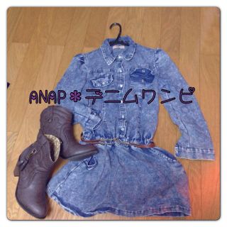 アナップ(ANAP)のANAP＊デニムワンピ(ミニワンピース)