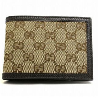 グッチ(Gucci)のGUCCI グッチ　財布　折りたたみ　ベージュ　ロゴ　【新品・未使用】(折り財布)