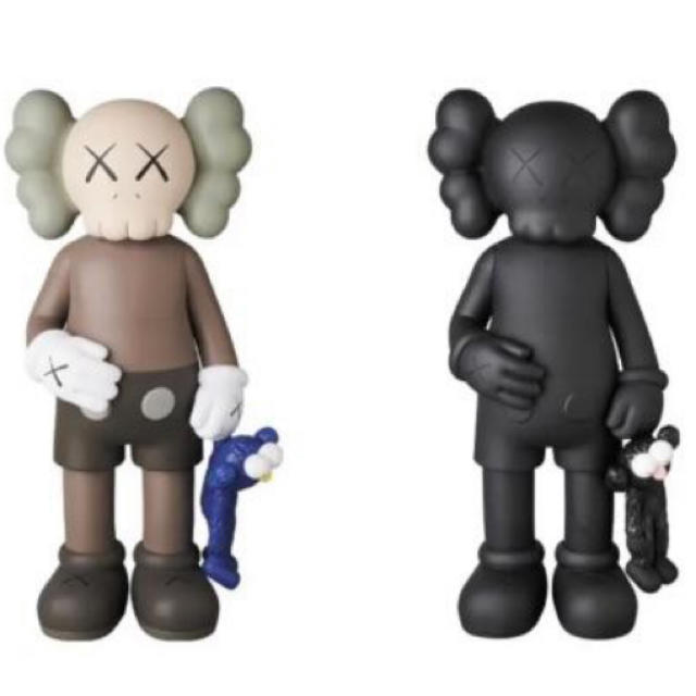 エンタメ/ホビーkaws share black brown set