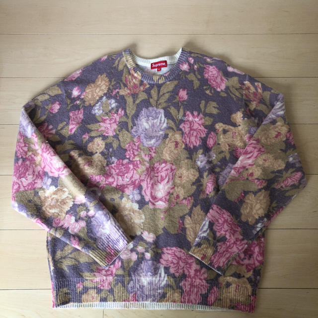 SUPREME  Printed Floral Angora Sweater