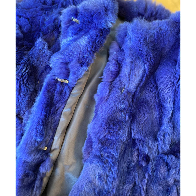 ファーコート　ラビット　エリアーヌジジ レディースのジャケット/アウター(毛皮/ファーコート)の商品写真