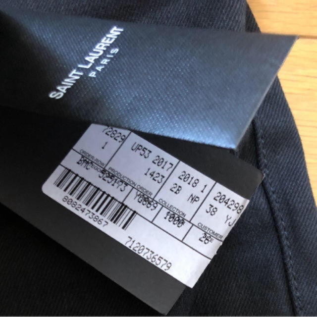 Saint Laurent(サンローラン)のSAINT LAURENT ブラックデニム　スキニーパンツ メンズのパンツ(デニム/ジーンズ)の商品写真