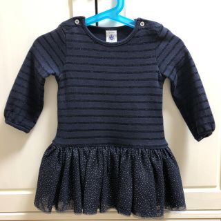 プチバトー(PETIT BATEAU)のプチバトー ワンピース 水通しのみ(ワンピース)