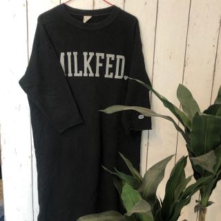 ミルクフェド(MILKFED.)のMILKFED.×championスウェットワンピース♡(ひざ丈ワンピース)