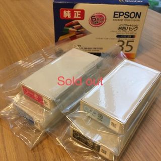 エプソン(EPSON)のEPSON インクカートリッジ　プリンター　IC6CL35 4色セット　未開封(PC周辺機器)