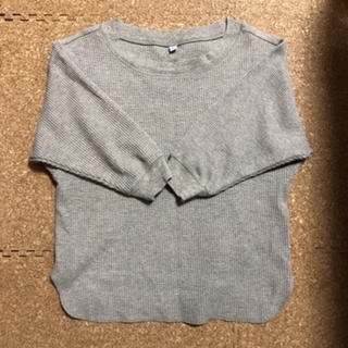 ユニクロ(UNIQLO)のユニクロ　ワッフルクルーネックＴXS  七分袖(Tシャツ(長袖/七分))