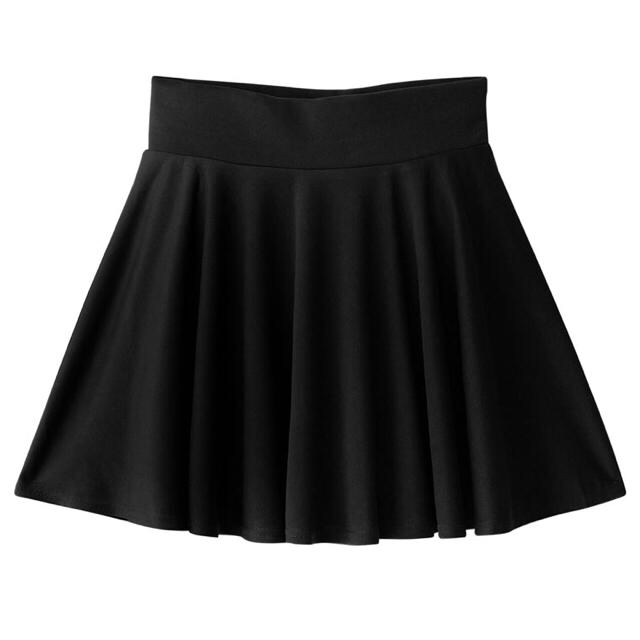 GRL(グレイル)の黒 フレアスカート レディースのスカート(ミニスカート)の商品写真