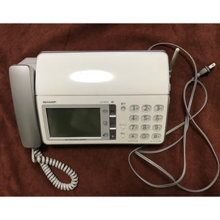 シャープ(SHARP)の電話機 FAX SHARP UX-D82CL 家庭用ファクシミリ　親機のみ(電話台/ファックス台)