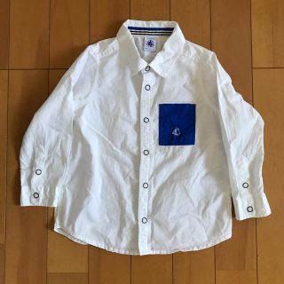 プチバトー(PETIT BATEAU)のプチバトー  3ans 94cm シャツ　(Tシャツ/カットソー)