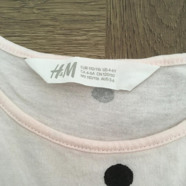 H&M(エイチアンドエム)のH&M ドットワンピース キッズ/ベビー/マタニティのキッズ服女の子用(90cm~)(ワンピース)の商品写真