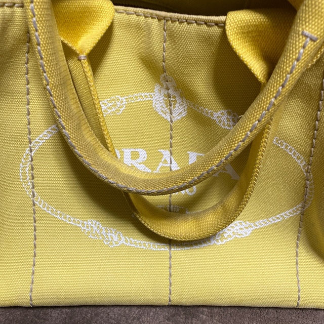 プラダ　PRADA カナパ　黄色　M トート　バッグ 8