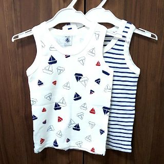 プチバトー(PETIT BATEAU)のプチバトー タンクトップ  ２枚セット／116㌢(Tシャツ/カットソー)