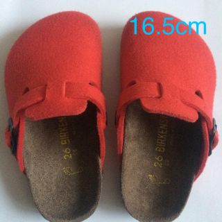 ビルケンシュトック(BIRKENSTOCK)のビルケンシュトック サンダル Boston 16.5c m(レッド)(サンダル)