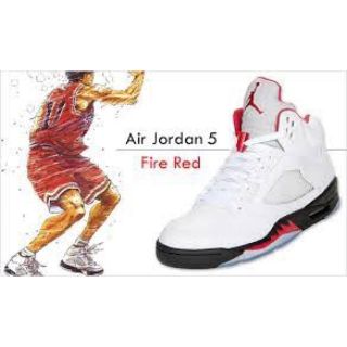 ナイキ(NIKE)の24時間値下げNike AIR JORDAN5 Fire red 29cm 流川(スニーカー)