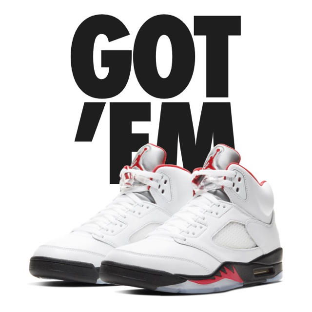 スニーカーAIR JORDAN 5 FIRE RED