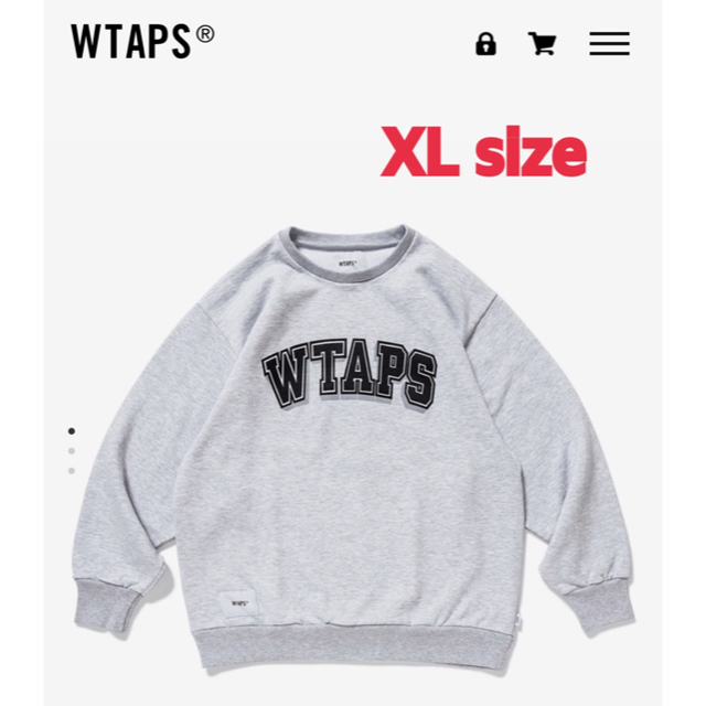 WTAPS DAWN DESIGN CREW NECK GREY XLサイズ