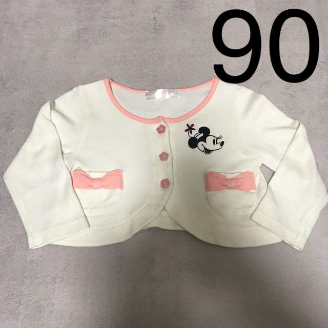 Disney(ディズニー)のミニー　カーディガン　ボレロ　ディズニーリゾート キッズ/ベビー/マタニティのキッズ服女の子用(90cm~)(カーディガン)の商品写真