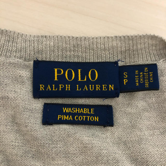 POLO RALPH LAUREN(ポロラルフローレン)の新品未使用　ポロラルフローレン　レディース　グレー　ニット レディースのトップス(ニット/セーター)の商品写真