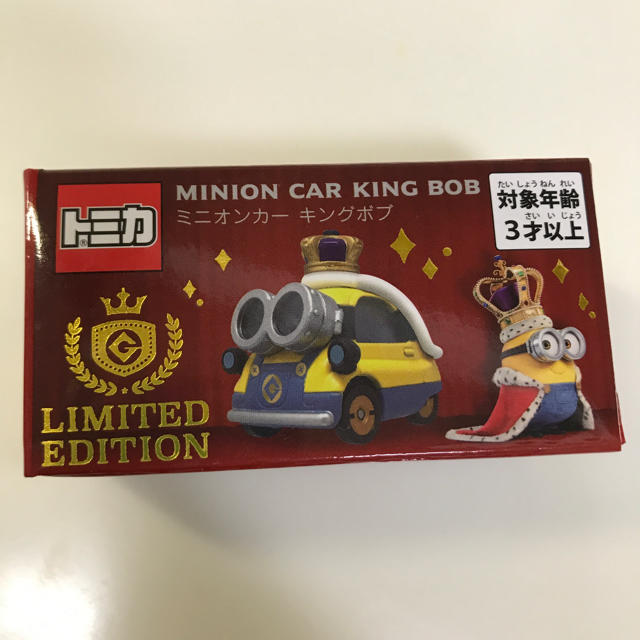 ミニオン(ミニオン)の新商品⭐️ ユニバ　USJ ミニオン  トミカ　キングボブ⭐️新品　ミニカー エンタメ/ホビーのおもちゃ/ぬいぐるみ(ミニカー)の商品写真