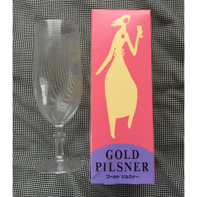 アサヒ(アサヒ)のアサヒ ゴールドピルスナー GOLD PILSNER ビールグラス 2つセット インテリア/住まい/日用品のキッチン/食器(グラス/カップ)の商品写真