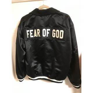 フィアオブゴッド(FEAR OF GOD)のfear of god サテン　ベースボールジャケット(ナイロンジャケット)