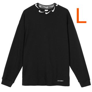 ステューシー(STUSSY)のstussy nike U NGR BR LS KNIT Lサイズ　ナイキ(Tシャツ/カットソー(七分/長袖))