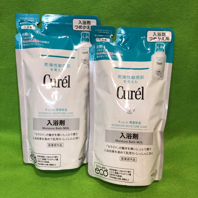 Curel(キュレル)のキュレル 入浴剤 つめかえ用　360ml 2個 コスメ/美容のボディケア(入浴剤/バスソルト)の商品写真
