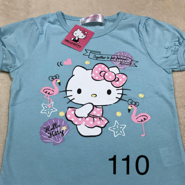 サンリオ(サンリオ)の新品 未使用  キティー  Ｔシャツ 110 キッズ/ベビー/マタニティのキッズ服女の子用(90cm~)(Tシャツ/カットソー)の商品写真