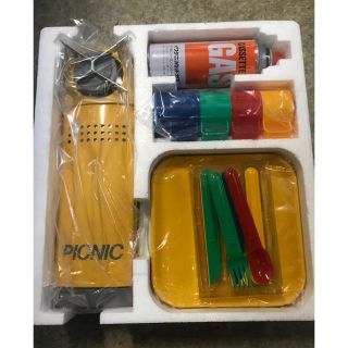 未使用 廃盤品 レア イワタニ PIC-1 カセットフー ピクニックセット(ストーブ/コンロ)