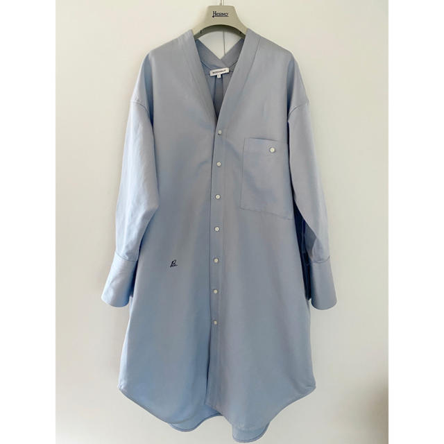 MADISONBLUE(マディソンブルー)の【ちょぼ様専用】18SS MADISONBLUE ノーカラーシャツワンピース  レディースのワンピース(ひざ丈ワンピース)の商品写真