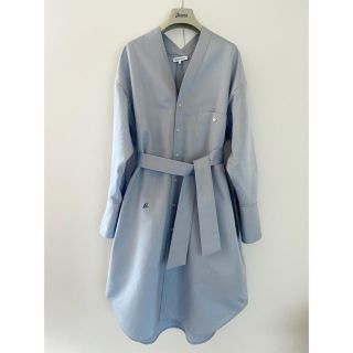 マディソンブルー(MADISONBLUE)の【ちょぼ様専用】18SS MADISONBLUE ノーカラーシャツワンピース (ひざ丈ワンピース)