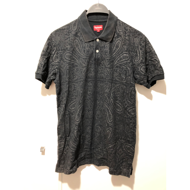 Supreme(シュプリーム)の Supreme Paisley Polo Shirt BLACK/M  メンズのトップス(ポロシャツ)の商品写真