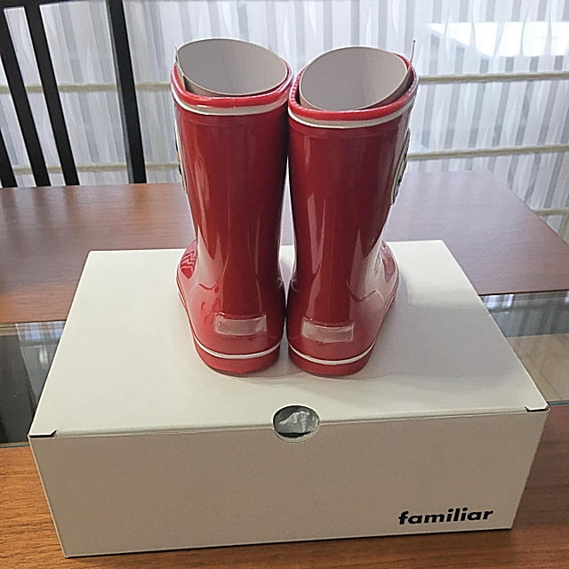 familiar(ファミリア)の【未使用品】【Familiar】レインシューズ キッズ/ベビー/マタニティのキッズ靴/シューズ(15cm~)(長靴/レインシューズ)の商品写真