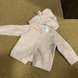 ベビーギャップ(babyGAP)の【新品・未使用】babyGAP カーディガン　ライトピンク　80(カーディガン/ボレロ)