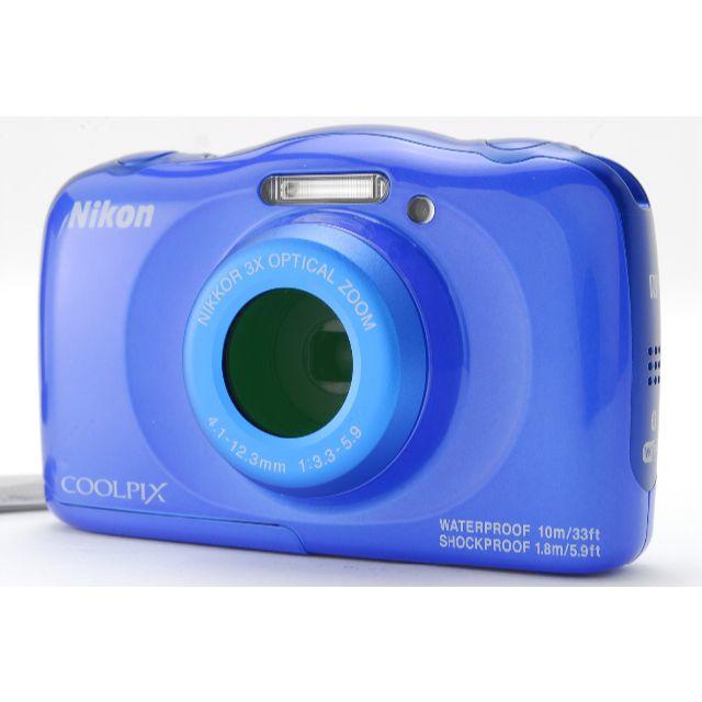 Nikon - ★防水コンデジ★ Nikon COOLPIX W100 ブルーの通販 by あんでぃ's shop｜ニコンならラクマ