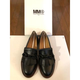 エムエムシックス(MM6)の最終値下げ　MM6 Maison Margiela ローファー　黒(ローファー/革靴)