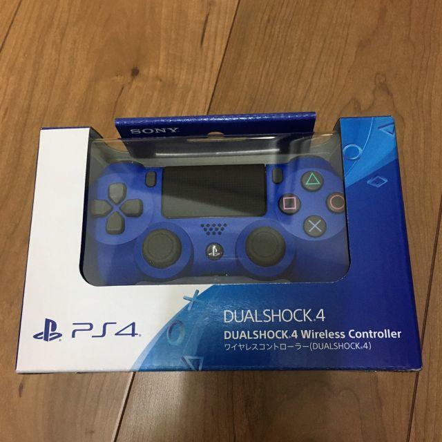 PS4 ワイヤレスコントローラー DUALSHOCK4 ブルー 新品未使用品