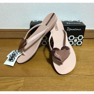 ハワイアナス(havaianas)の新品 イパネマ ハートサンダル ビーチサンダル ハート 39 25.5センチ L(ビーチサンダル)