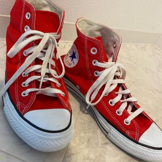 コンバース(CONVERSE)のconverse ハイカット　レッド(スニーカー)