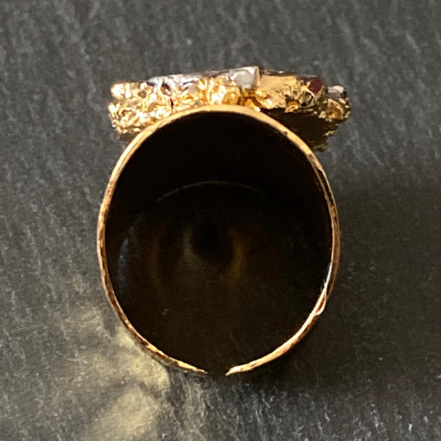MALAIKA(マライカ)の天然石　リング　指輪　グレーA レディースのアクセサリー(リング(指輪))の商品写真