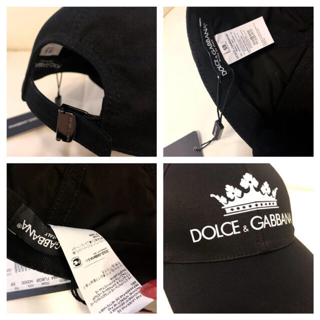 DOLCE&GABBANA(ドルチェアンドガッバーナ)の【新品、タグ付き！】DOLCE&GABBANA ベースボールキャップ　黒　本物 メンズの帽子(キャップ)の商品写真