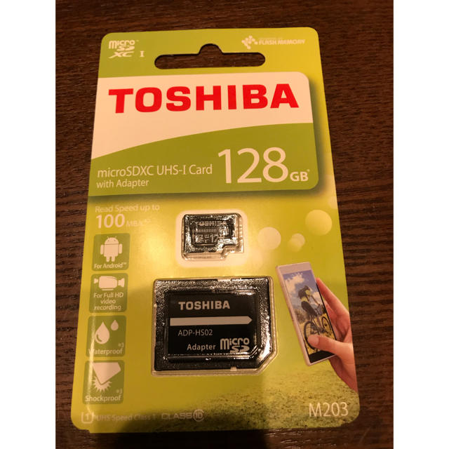 東芝(トウシバ)の新型 128GB microSDXCカード  スマホ/家電/カメラのPC/タブレット(PC周辺機器)の商品写真