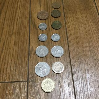 イギリスの旧硬貨（珍しい３ペンス２枚含）豪州とカナダの硬貨、英連邦セット(貨幣)