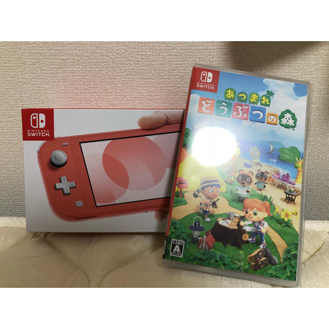 NintendoSwitchライト コーラル どうぶつの森セット