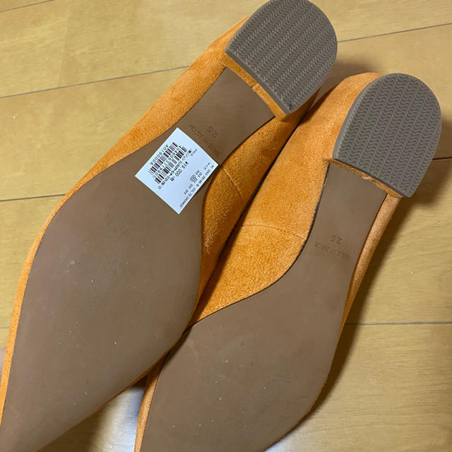 Adam et Rope'(アダムエロぺ)のフラット　パンプス　フラットシューズ　靴　25 オレンジ レディースの靴/シューズ(ハイヒール/パンプス)の商品写真