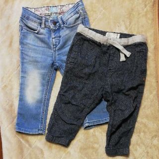 ベビーギャップ(babyGAP)のBabyGAP ZARAbaby　デニムパンツ　80センチ(パンツ)