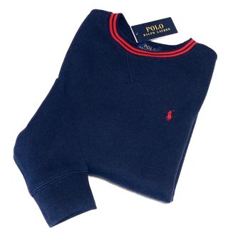 ポロラルフローレン(POLO RALPH LAUREN)の7/130 新品 ラルフローレン 裏起毛 スウェットシャツ / ネイビー(ジャケット/上着)