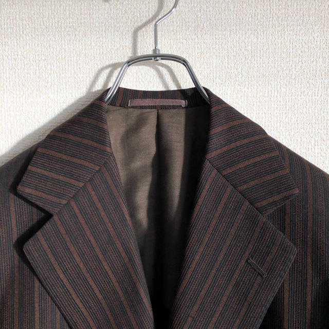 JOHN LAWRENCE SULLIVAN(ジョンローレンスサリバン)のヴィンテージ　セットアップ ストライプ TALON zip 菅田将暉 70's メンズのスーツ(セットアップ)の商品写真