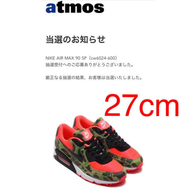 最終値下げNIKE AIR MAX 90 SP Duck Camo 27cm