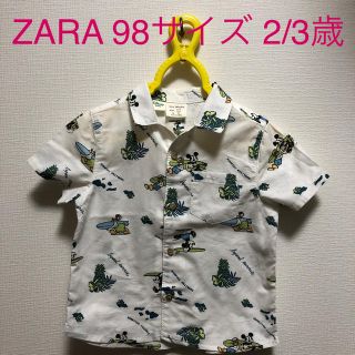 ザラキッズ(ZARA KIDS)のZARA baby アロハシャツ　ディズニー　綿生地(ブラウス)